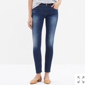 Madewell Skinny Skinny Crop jeans in Chilton wash
